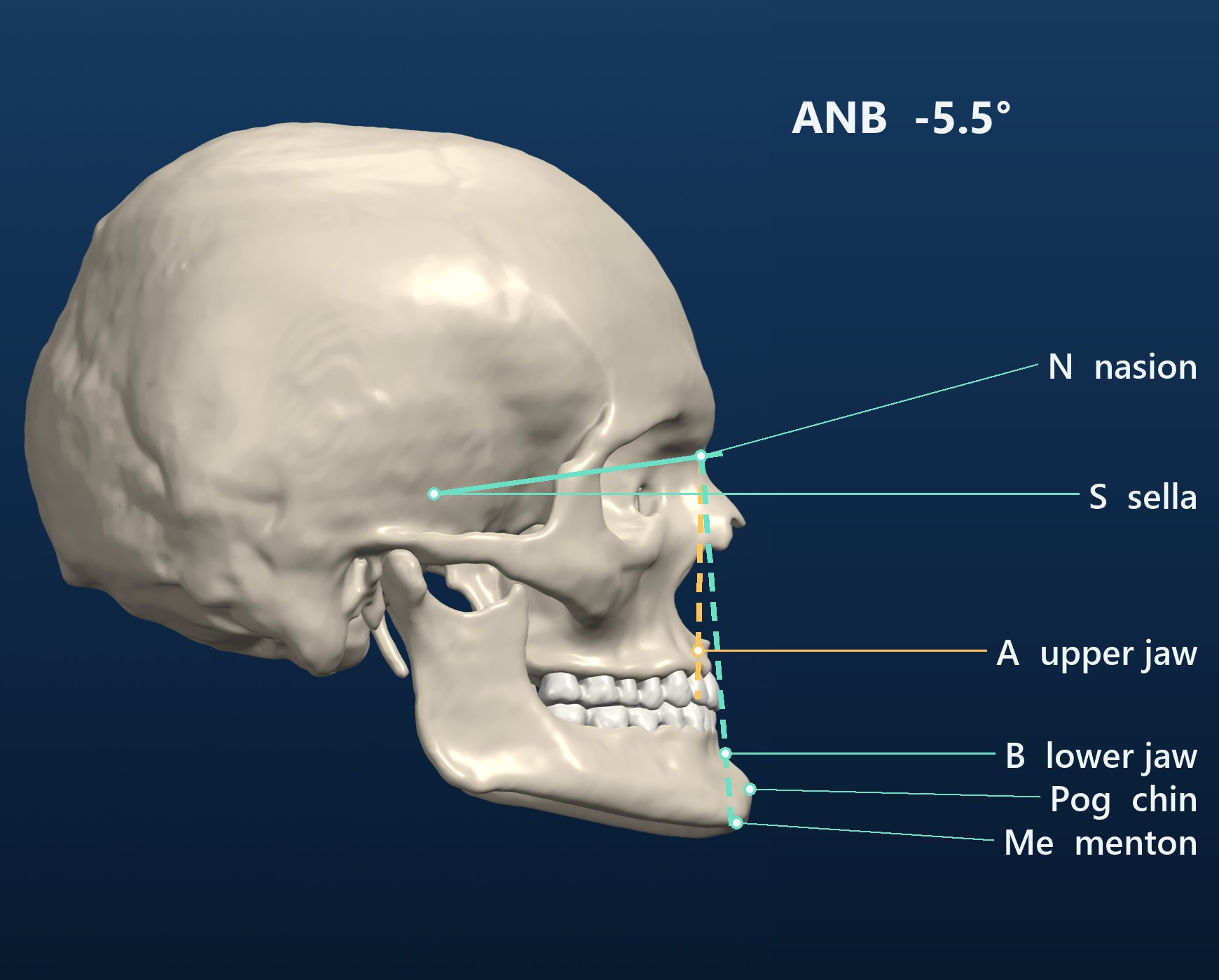 Jaw relation against published norms